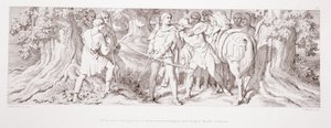 Guillermo, en su terreno de caza en Ruan, recibe noticias de Tostig sobre la coronación de Harold, de 