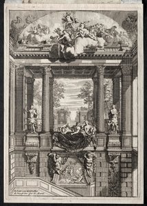Escalera en el Palacio de Voorst en Holanda de Daniel Marot