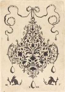 Gran colgante, diseño de follaje ornamental de Daniel Mignot