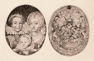 Federico de Bohemia, Isabel Estuardo y su hijo, Federico Enrique, 1621, 1904 de Daniel Mytens