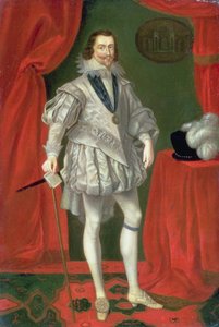 Retrato de George Villiers, primer duque de Buckingham de Daniel Mytens