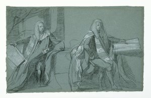 Estudio para William Murray, primer conde de Mansfield, 1782-1783 de Daniel Mytens