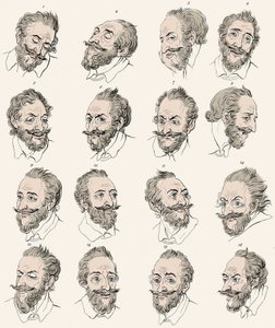 Rey Enrique IV de Francia (1553-1610) en “Essays on physiognomy, designed to promote the knowledge and the love of mankind” John Caspar LAVATER - Grabado después de Daniel Chodowiecki