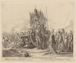 Batalla cerca de Choczim el 18 de septiembre de 1769 de Daniel Nikolaus Chodowiecki