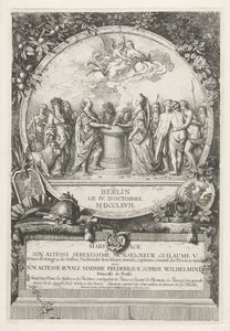 Alegoría del matrimonio de Guillermo V y Guillermina de Prusia, 1767 Mariage de Son Altesse Serenissime Monseigneur Guilaume V. Prince d