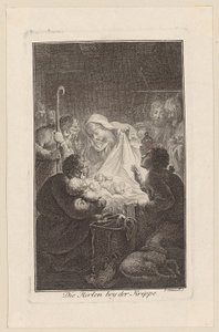 Adoración de los pastores de Daniel Nikolaus Chodowiecki