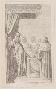 Lámina 1 de "Historia estatal prusiano-brandeburguesa", segunda parte de Daniel Nikolaus Chodowiecki