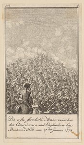 Lámina 4 de la serie para el ensayo «La historia de la revolución de América del Norte», de M. C. Sprengel. de Daniel Nikolaus Chodowiecki