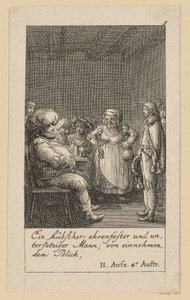 Lámina 5 para el «Rey Enrique IV» de Shakespeare de Daniel Nikolaus Chodowiecki