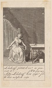 Lámina 8 para «Karoline von Lichtfield» de Daniel Nikolaus Chodowiecki