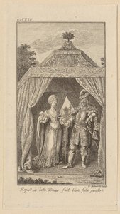 Lámina para «Carlomagno y los doce pares de Francia» de Daniel Nikolaus Chodowiecki