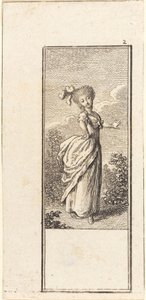 Niña con Tocada de Pluma de Avestruz
