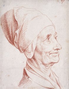 Retrato de un hombre que se dice es Voltaire, pequeño busto, de perfil