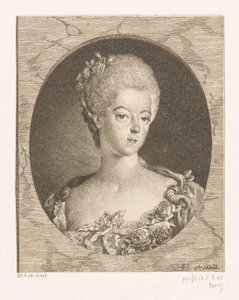 Retrato de Guillermina de Prusia de Daniel Nikolaus Chodowiecki