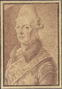 El príncipe Enrique de Prusia, retrato de busto de Daniel Nikolaus Chodowiecki