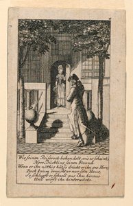El amigo hipócrita, Ilustración para "Königl: Grosbrit [anische] Genealogischer Kalender auf das 1780 Jahr Lauenberg bey J.G. Berenberg"