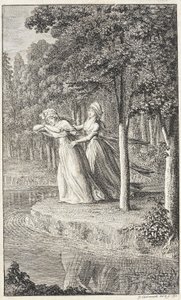 Portada para la «Revista mensual para damas de Leipzig de 1794» de Daniel Nikolaus Chodowiecki