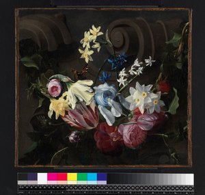 Guirnalda de flores, antes de 1661 de Daniel Seghers