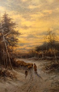Ovejas en la nieve de Daniel Sherrin