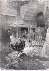 Don Pablo y la guardia, de The Magazine of Art 1893, Cassell and Company de Daniel Urrabieta Vierge