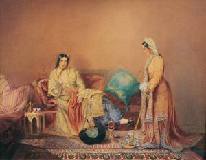 Damas griegas fanariotas, mediados del siglo XIX de Daniel Valentine Rivière