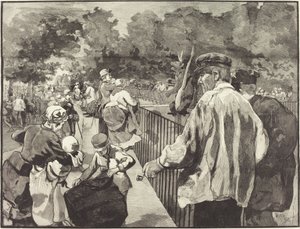 En el Jardín de las Plantas de Daniel Vierge