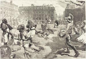 Las fiestas de Rennes. La gran cabalgata romana de Daniel Vierge