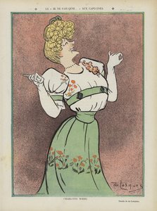 Charlotte Wiehe, actriz danesa. Ilustración para Le Rire