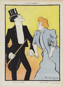 Dramaturgo y libretista francés François de Croisset y la cantante y actriz Jeanne Granier de Daniel de Losques
