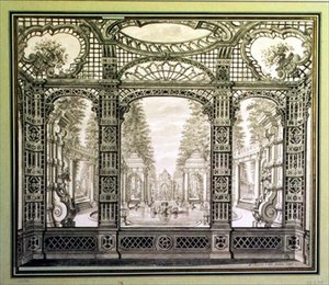 Estudio para un mural decorativo de Daniel the Younger Marot