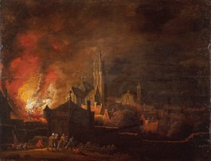 Incendio de Amberes de Daniel van Heil