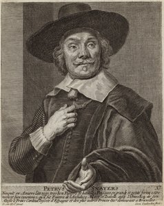 Retrato de Pieter Snayers de Daniel van Heil
