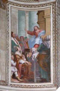 Jesús predicando en el templo