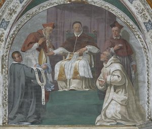 El Papa aprobando la Orden Cartuja