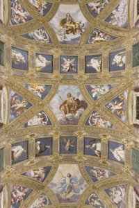 Bóveda de la nave central, Iglesia de S. Maria Assunta, 1629 de Daniele Crespi