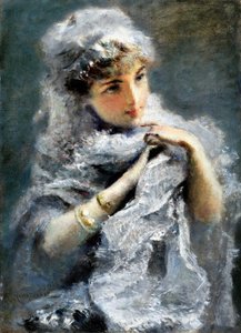 La joven inglesa, 1886 de Daniele Ranzoni