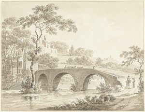 El puente sobre el Tíber en Narni, en la Campagna romana