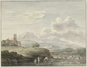 Paisaje italiano de Daniël Dupré