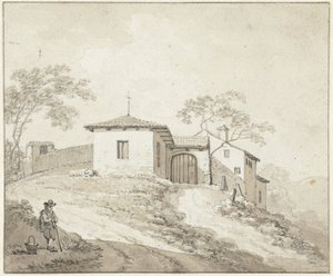 Iglesia o monasterio cerca de Bolonia de Daniël Dupré