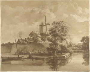 El molino de corredores de Tolsteegpoort en Utrecht de Daniël Kerkhoff