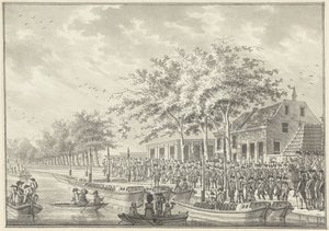 Salida de los Amsterdammers para Utrecht, 1787 de Daniël Kerkhoff