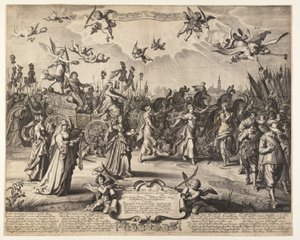 El coche triunfal del príncipe Hendrik de Orange de Daniël van den Bremden