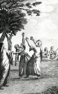 Bailarinas en Egipto, tomado de los viajes de Niebuhr por Arabia y otros países del Este, 1792