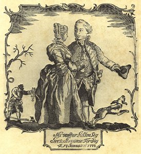 ¡La suerte cambia para ti, Conde Struensee! 1772 (xilografía)