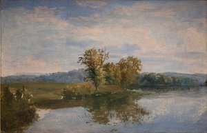 Vista del lago Vejl cerca de Silkeborg, Jutlandia de Dankvart Dreyer