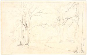 Interior de bosque en invierno de Dankvart Dreyer