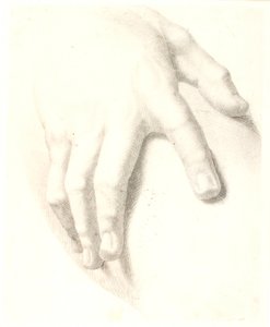 Estudio de mano de Dankvart Dreyer