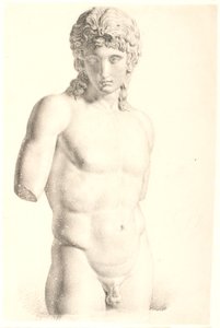 Dibujo de yeso: "Eros de Centocelle" (Vaticano) de Dankvart Dreyer
