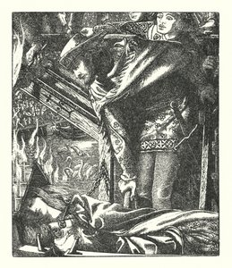 La Dama de Shalott de Dante Gabriel (after) Rossetti