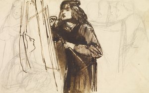 Un Pintor en el Trabajo, 1850-1852 de Dante Gabriel Charles Rossetti